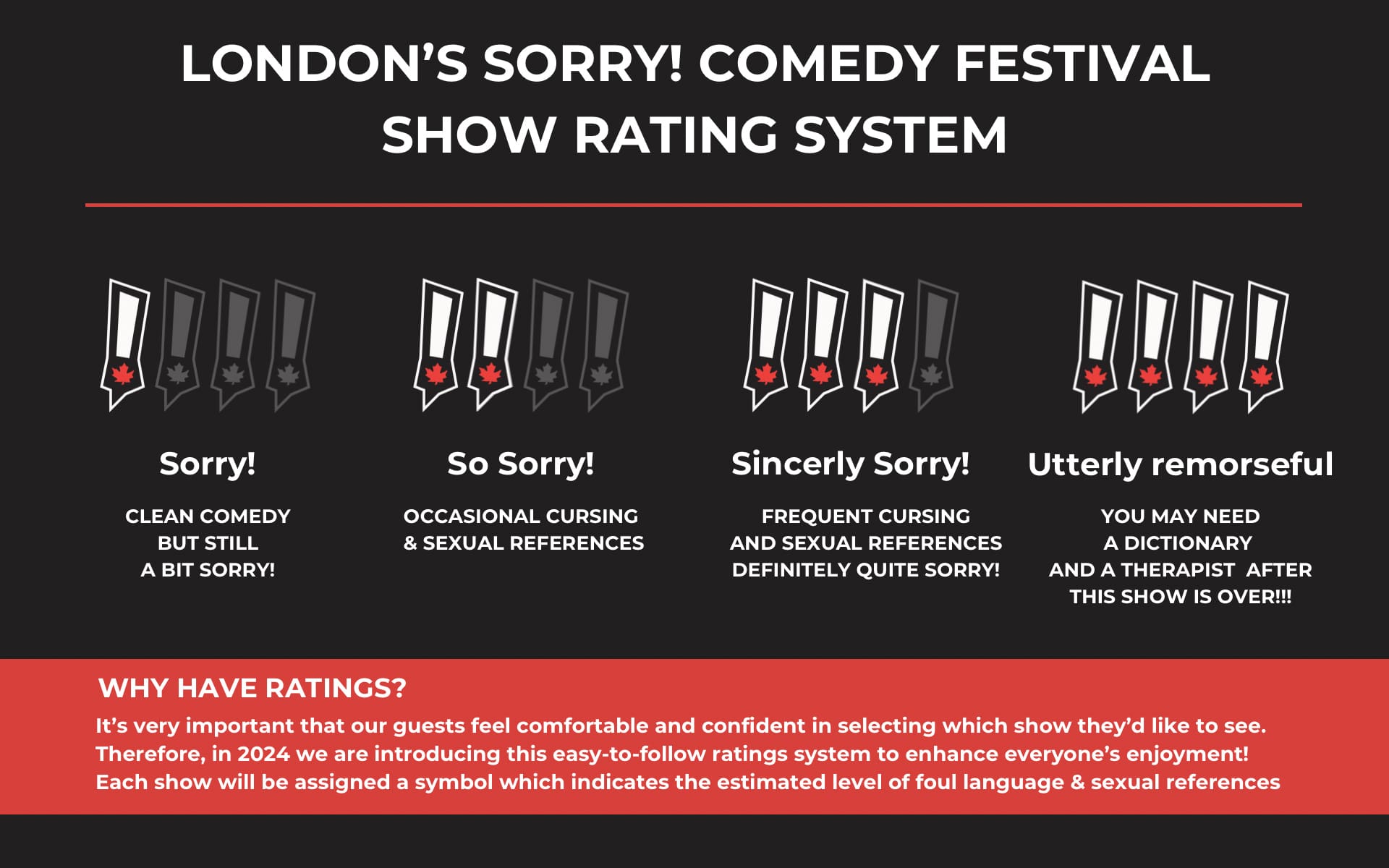 Comedy Show Rating System