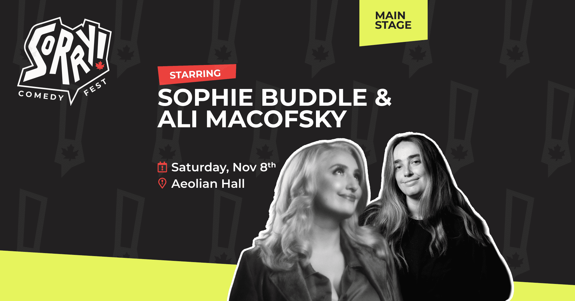 A picture of Sophie Buddle & Ali Macofsky describing the event